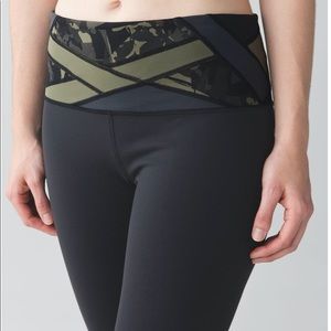 NWT Lululemon Groove Pant *Tall 6 Black/Green